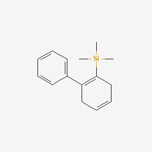 molecular formula C15H20Si B12546153 Trimethyl-(2-phenylcyclohexa-1,4-dien-1-yl)silane CAS No. 144763-10-0