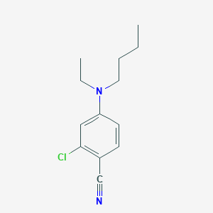 molecular formula C13H17ClN2 B12546173 Benzonitrile, 4-(butylethylamino)-2-chloro- CAS No. 821776-89-0
