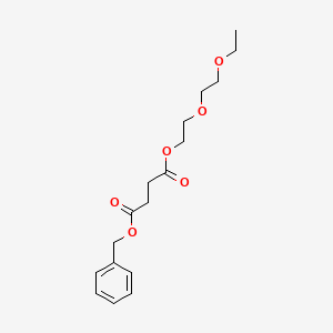 molecular formula C17H24O6 B12546210 Benzyl 2-(2-ethoxyethoxy)ethyl butanedioate CAS No. 828918-67-8
