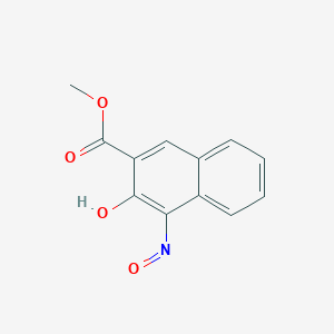 molecular formula C12H9NO4 B12546227 Methyl 3-hydroxy-4-nitrosonaphthalene-2-carboxylate CAS No. 144481-23-2