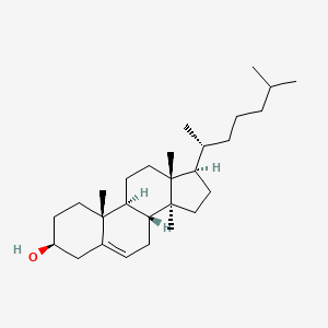 (3S,8R,9S,10R,13R,14S,17R)-10,13,14-trimethyl-17-[(2R)-6-methylheptan-2-yl]-1,2,3,4,7,8,9,11,12,15,16,17-dodecahydrocyclopenta[a]phenanthren-3-ol
