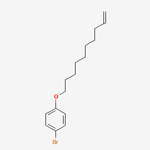 molecular formula C16H23BrO B12546299 1-Bromo-4-[(dec-9-en-1-yl)oxy]benzene CAS No. 167024-28-4