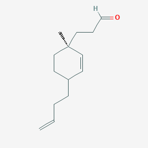 molecular formula C14H22O B12546316 3-[(1S)-4-(But-3-en-1-yl)-1-methylcyclohex-2-en-1-yl]propanal CAS No. 663919-87-7