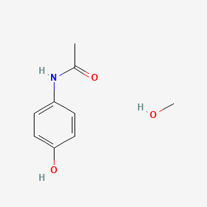 molecular formula C9H13NO3 B12546333 Paracetamol monomethanolate CAS No. 666830-44-0
