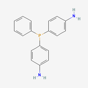 molecular formula C18H17N2P B12546338 Benzenamine, 4,4'-(phenylphosphinidene)bis- CAS No. 148308-18-3