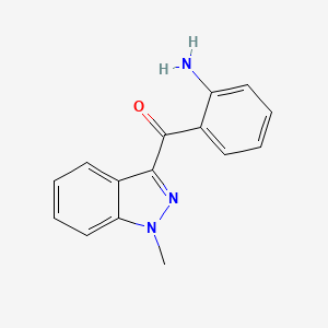 molecular formula C15H13N3O B12546351 (2-Aminophenyl)(1-methyl-1H-indazol-3-yl)methanone CAS No. 821767-60-6