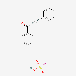 molecular formula C15H11FO4S B12546381 Sulfurofluoridic acid--1,3-diphenylprop-2-yn-1-one (1/1) CAS No. 827319-28-8