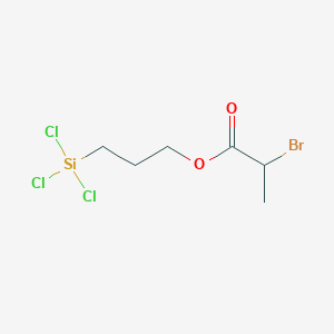 molecular formula C6H10BrCl3O2Si B12546393 3-(Trichlorosilyl)propyl 2-bromopropanoate CAS No. 663174-64-9