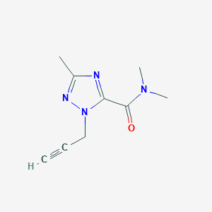 molecular formula C9H12N4O B12546401 N,N,3-Trimethyl-1-(prop-2-yn-1-yl)-1H-1,2,4-triazole-5-carboxamide CAS No. 143795-92-0