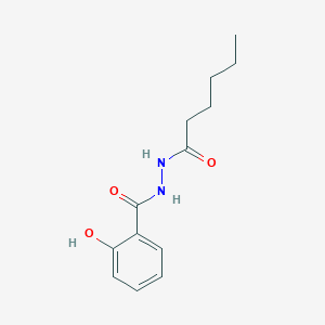 molecular formula C13H18N2O3 B1254646 N'-hexanoyl-2-hydroxybenzohydrazide 