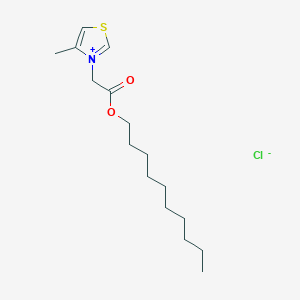 molecular formula C16H28ClNO2S B12546489 3-[2-(Decyloxy)-2-oxoethyl]-4-methyl-1,3-thiazol-3-ium chloride CAS No. 161187-80-0