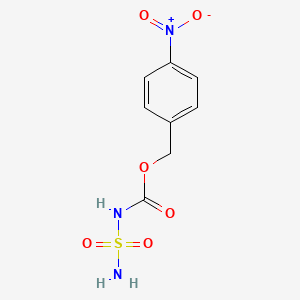 molecular formula C8H9N3O6S B12546539 (4-Nitrophenyl)methyl sulfamoylcarbamate CAS No. 153028-11-6
