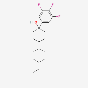 molecular formula C21H29F3O B12546563 4-(4-Propylcyclohexyl)-1-(3,4,5-trifluorophenyl)cyclohexan-1-OL CAS No. 144675-85-4