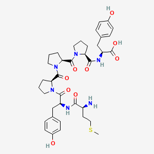 molecular formula C38H50N6O9S B12546594 L-Methionyl-L-tyrosyl-L-prolyl-L-prolyl-L-prolyl-L-tyrosine CAS No. 158155-21-6