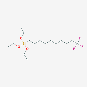 molecular formula C16H33F3O3Si B12546625 Triethoxy(10,10,10-trifluorodecyl)silane CAS No. 656834-54-7