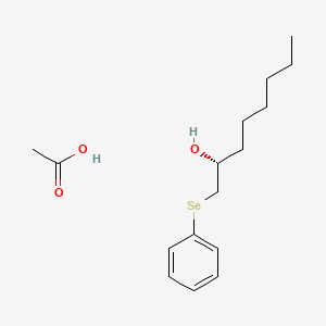 molecular formula C16H26O3Se B12546675 Acetic acid--(2R)-1-(phenylselanyl)octan-2-ol (1/1) CAS No. 834882-71-2