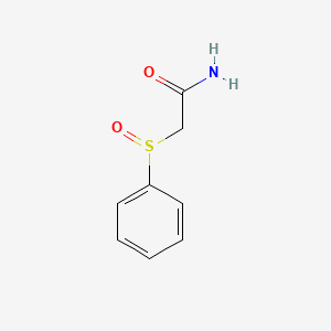 molecular formula C8H9NO2S B1254668 2-(Phenylsulfinyl)acetamide CAS No. 49639-34-1
