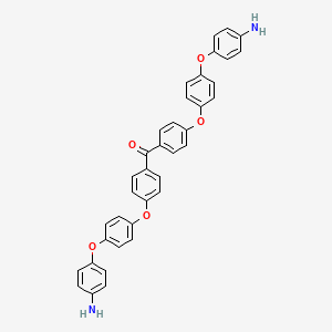 molecular formula C37H28N2O5 B12546690 Bis[4-[4-(4-aminophenoxy)phenoxy]phenyl]methanone CAS No. 143285-37-4