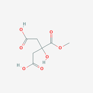 molecular formula C7H10O7 B1254670 3-Hydroxy-3-(methoxycarbonyl)pentanedioic acid CAS No. 26163-65-5