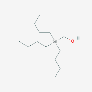 molecular formula C14H32OSn B12546711 Ethanol, 1-(tributylstannyl)- CAS No. 142548-99-0
