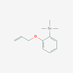 molecular formula C12H18OSn B12546737 Trimethyl{2-[(prop-2-en-1-yl)oxy]phenyl}stannane CAS No. 145025-01-0