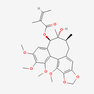 molecular formula C28H34O9 B1254676 Angeloylgomisin P 