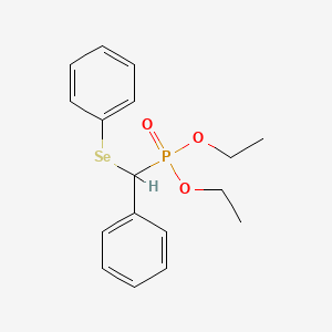molecular formula C17H21O3PSe B12546773 Phosphonic acid, [phenyl(phenylseleno)methyl]-, diethyl ester CAS No. 168129-73-5