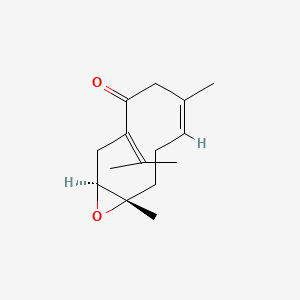 molecular formula C15H22O2 B1254678 (4S,5S)-(+)-Germacrone 4,5-epoxide 