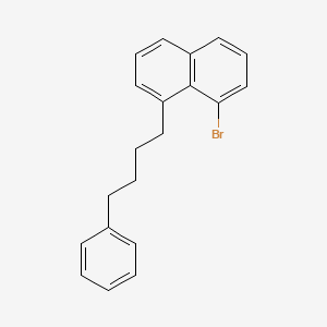 molecular formula C20H19Br B12546792 1-Bromo-8-(4-phenylbutyl)naphthalene CAS No. 143261-17-0