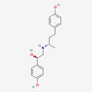 4-[(1R)-1-hydroxy-2-{[(2S)-4-(4-hydroxyphenyl)butan-2-yl]amino}ethyl]phenol