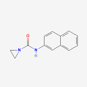 molecular formula C13H12N2O B12546851 N-(Naphthalen-2-yl)aziridine-1-carboxamide CAS No. 143650-41-3