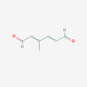 molecular formula C7H8O2 B12546882 3-Methylhexa-2,4-dienedial CAS No. 666821-33-6