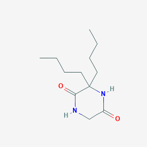 molecular formula C12H22N2O2 B12546906 3,3-Dibutylpiperazine-2,5-dione CAS No. 143411-89-6