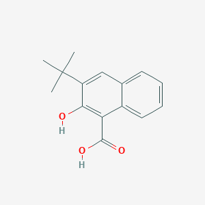 molecular formula C15H16O3 B12546942 3-tert-Butyl-2-hydroxynaphthalene-1-carboxylic acid CAS No. 143558-61-6