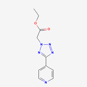molecular formula C10H11N5O2 B12546972 Ethyl [5-(pyridin-4-yl)-2H-tetrazol-2-yl]acetate CAS No. 146535-90-2