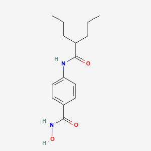 molecular formula C15H22N2O3 B12546975 N-hydroxy-4-(2-propylpentanoylamino)benzamide CAS No. 656261-09-5