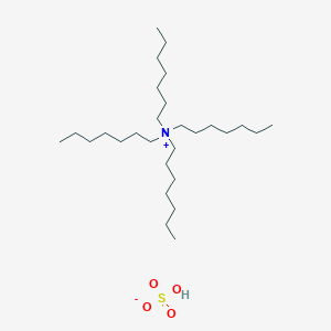 molecular formula C28H61NO4S B012547 Tetraheptylammonium hydrogen sulfate CAS No. 101537-17-1