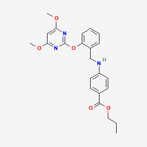 Propyl 4-(2-(4,6-dimethoxypyrimidin-2-yloxy)benzylamino)benzoate