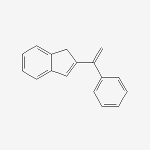 molecular formula C17H14 B12547028 2-(1-Phenylethenyl)-1H-indene CAS No. 670256-57-2
