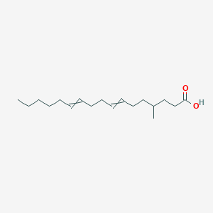 molecular formula C18H32O2 B12547049 4-Methylheptadeca-7,11-dienoic acid CAS No. 157998-94-2