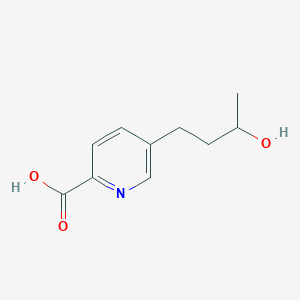 molecular formula C10H13NO3 B1254705 5-(3-Hydroxybutyl)pyridine-2-carboxylic acid CAS No. 26108-30-5