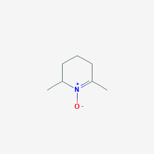 molecular formula C7H13NO B12547087 Pyridine, 2,3,4,5-tetrahydro-2,6-dimethyl-, 1-oxide CAS No. 182129-27-7
