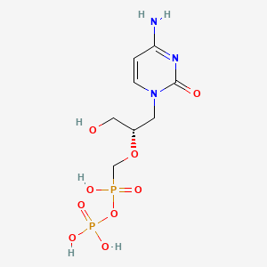 molecular formula C8H15N3O9P2 B12547099 Cidofovir diphosphate CAS No. 142276-30-0