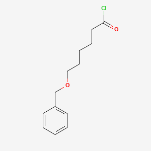 molecular formula C13H17ClO2 B12547143 Hexanoyl chloride, 6-(phenylmethoxy)- CAS No. 162439-38-5