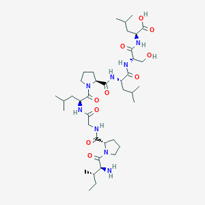molecular formula C39H68N8O10 B12547235 L-Leucine, L-isoleucyl-L-prolylglycyl-L-leucyl-L-prolyl-L-leucyl-L-seryl- CAS No. 158442-98-9