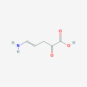 molecular formula C5H7NO3 B12547259 5-Amino-2-oxopent-4-enoic acid CAS No. 146581-09-1