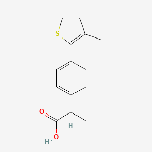 2-[4-(3-Methyl-2-thienyl)phenyl]propionic acid