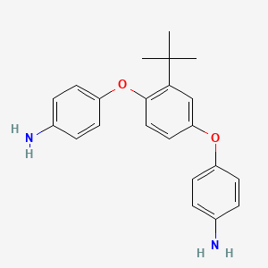 molecular formula C22H24N2O2 B12547273 1,4-Bis(4-aminophenoxy)-2-tert-butylbenzene CAS No. 146247-61-2