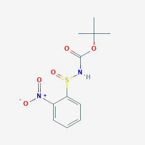 molecular formula C11H14N2O5S B12547342 tert-Butyl (2-nitrobenzene-1-sulfinyl)carbamate CAS No. 673451-26-8