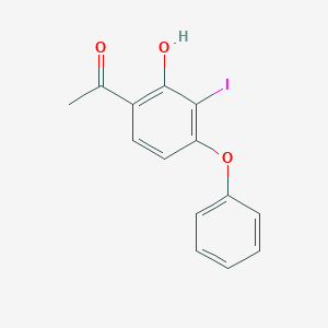 molecular formula C14H11IO3 B12547501 Ethanone, 1-(2-hydroxy-3-iodo-4-phenoxyphenyl)- CAS No. 144691-35-0